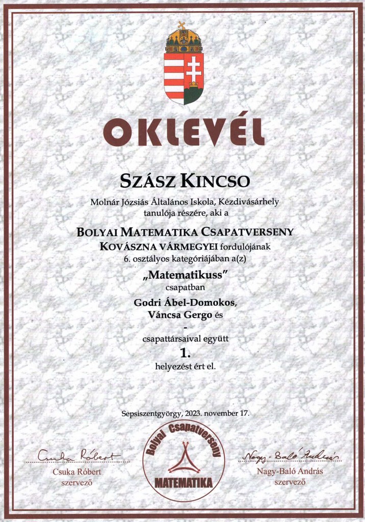 oklevél